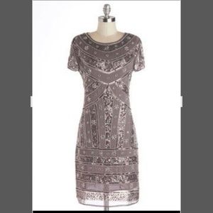 Modcloth Rise Brand Glitz a New Day Dress - UK Size 10/US Size 6